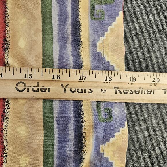 Vintage Chaps Ralph Lauren Shirt Mens Medium Multicolor Southwestern Striped - Picture 9 of 11